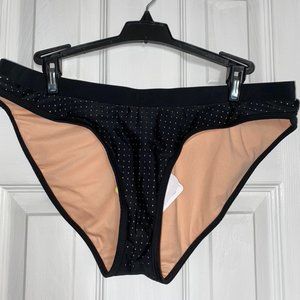 Fabletics black brief bikini bottom